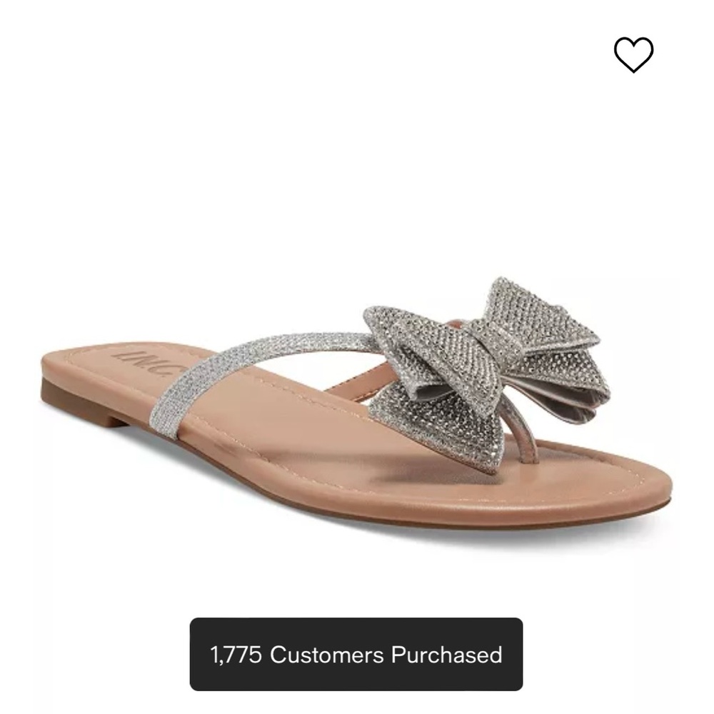 Bow flat sandals